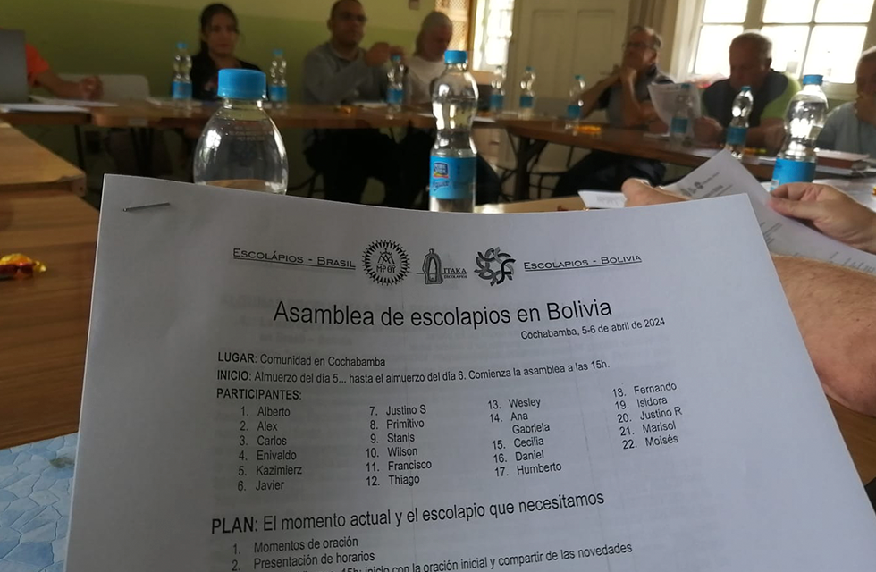 ASAMBLEA DE ESCOLAPIOS EN BOLIVIA